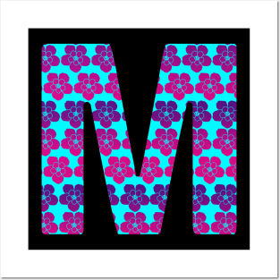 Letter M from roses Posters and Art